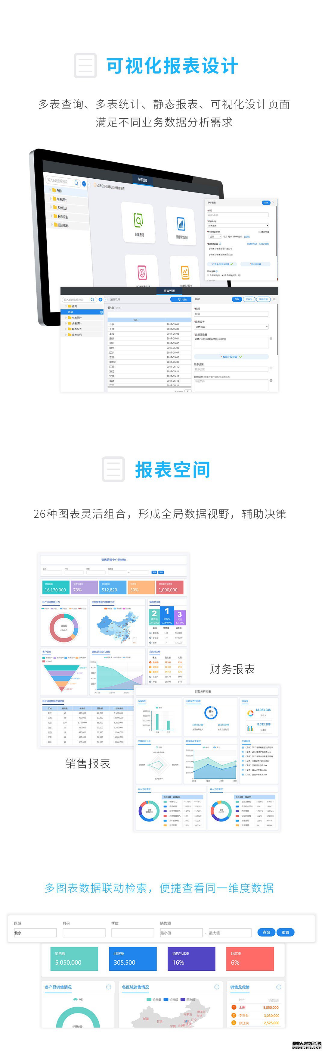 报表中心：为组织经营管理提供决策依据