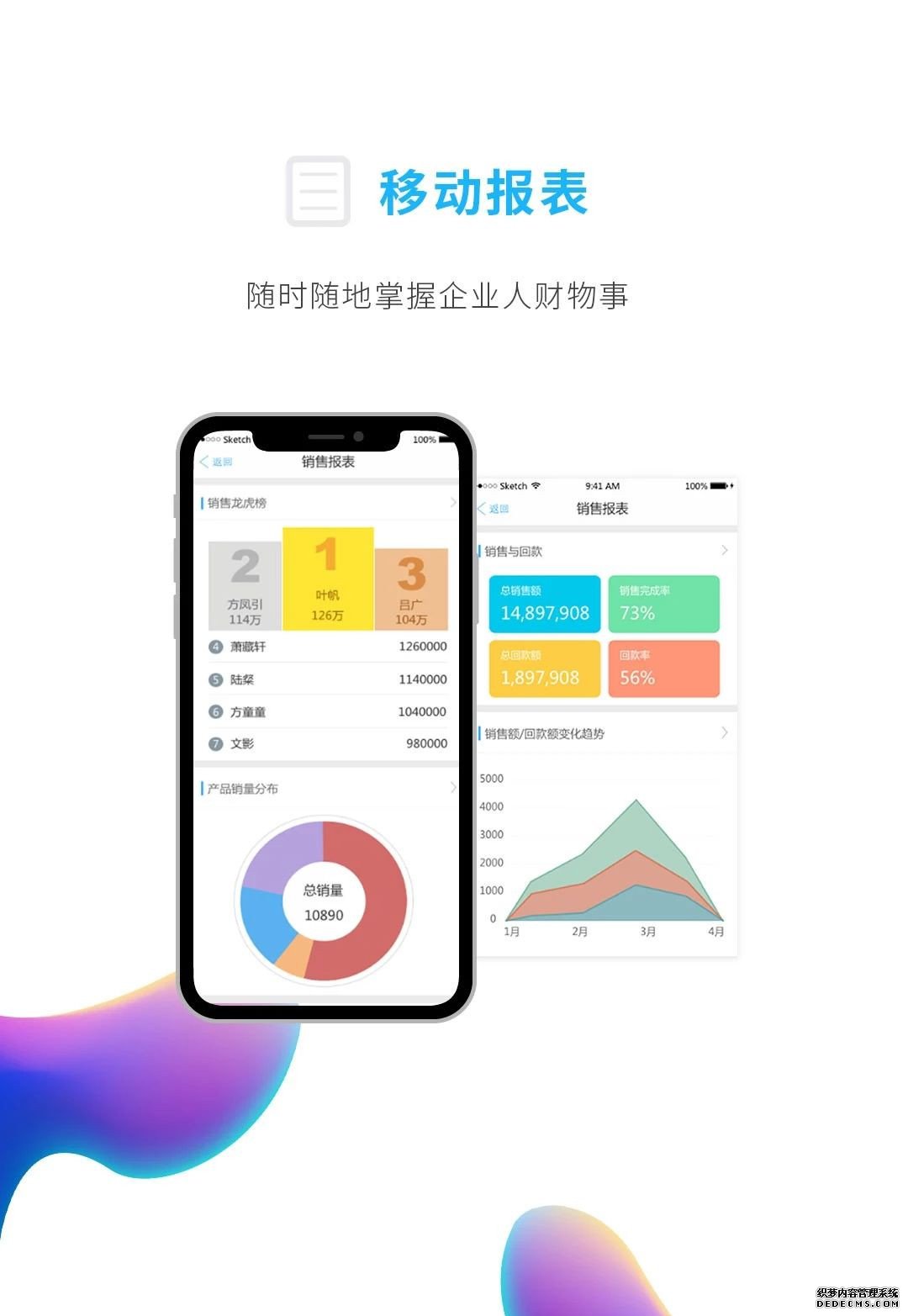 报表中心：为组织经营管理提供决策依据